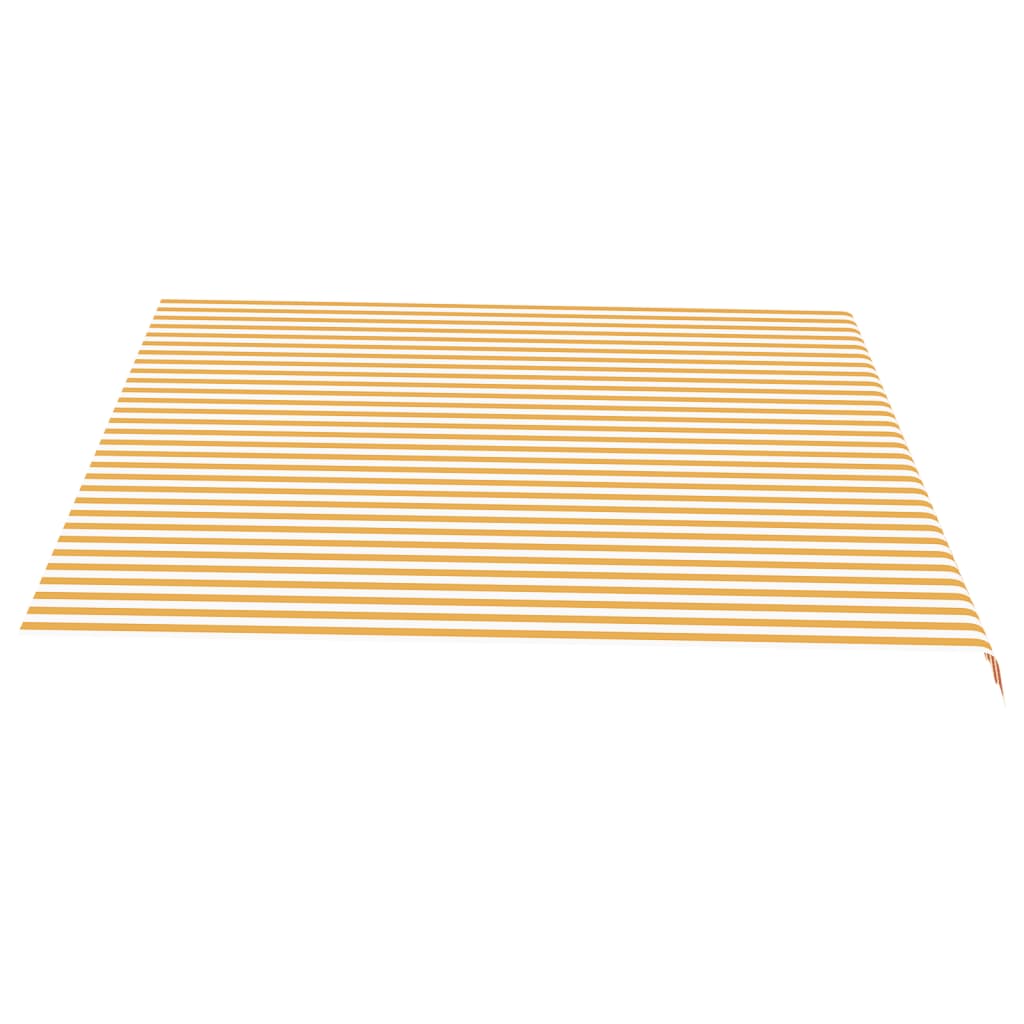 Ersatzstoff für Markise Gelb und Weiß 450x350 cm Polyester