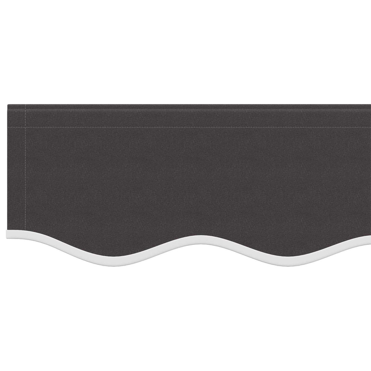 Ersatzstoff für Markise Anthrazit 450x350 cm Polyester