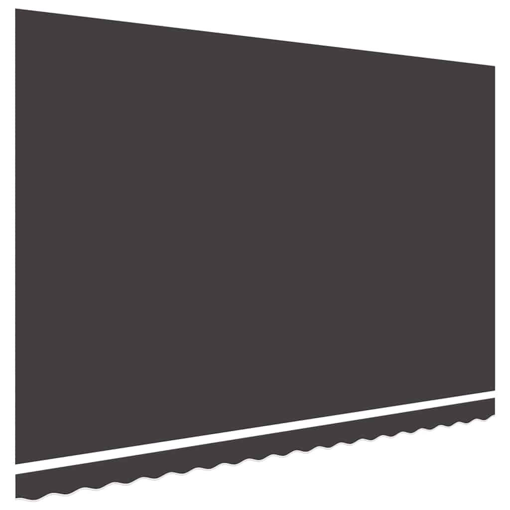 Ersatzstoff für Markise Anthrazit 500x350 cm Polyester