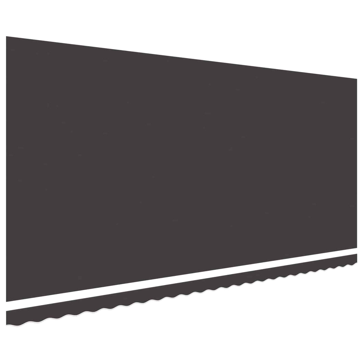 Ersatzstoff für Markise Anthrazit 600x350 cm Polyester