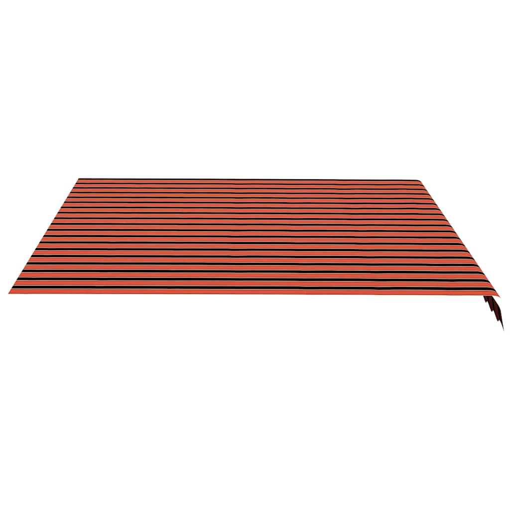 Ersatzstoff für Markise Orange und Braun 400x350 cm Polyester