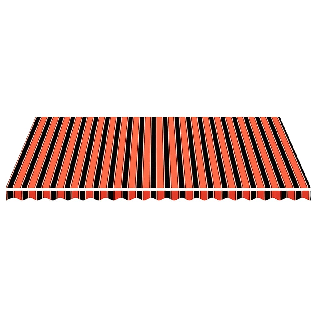 Ersatzstoff für Markise Orange und Braun 500x350 cm Polyester