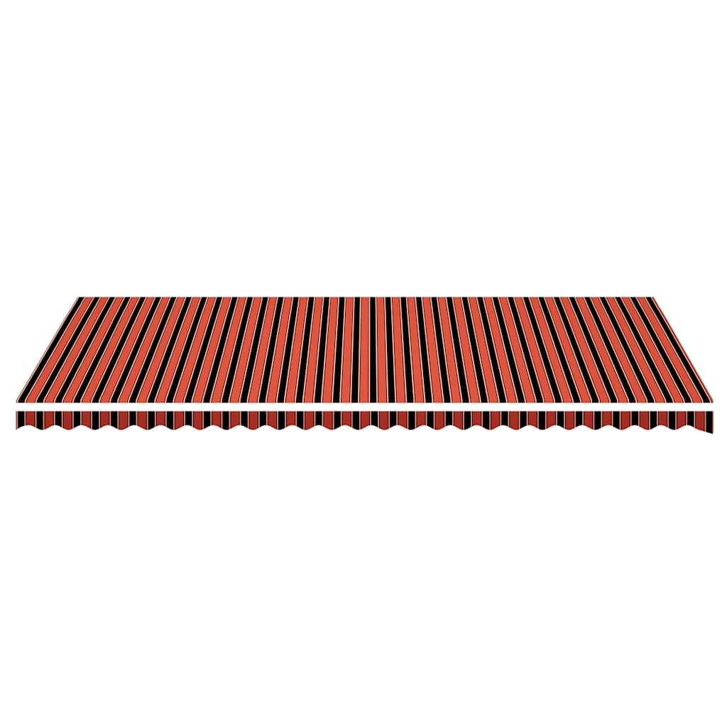 Ersatzstoff für Markise Orange und Braun 600x350 cm Polyester