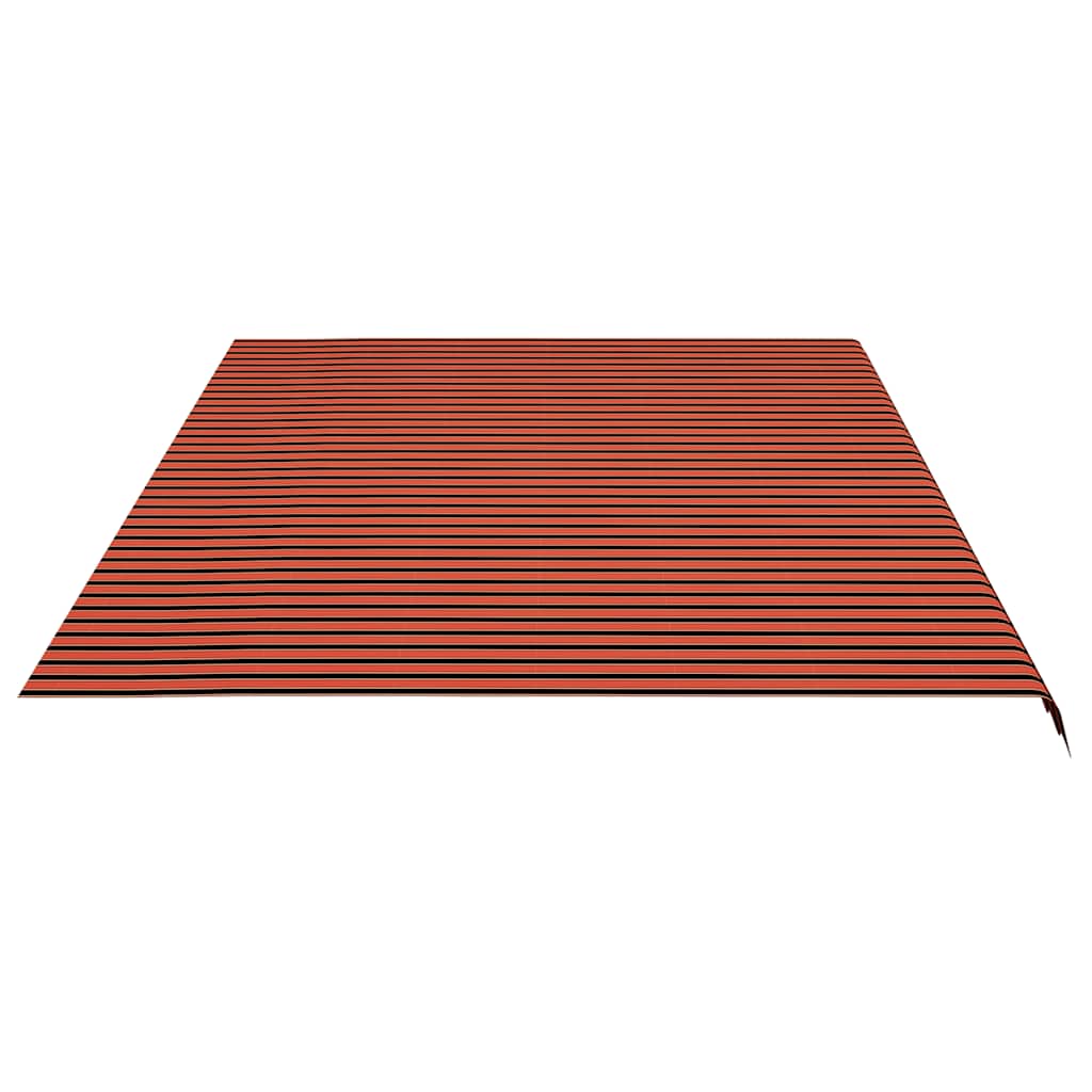 Ersatzstoff für Markise Orange und Braun 600x350 cm Polyester