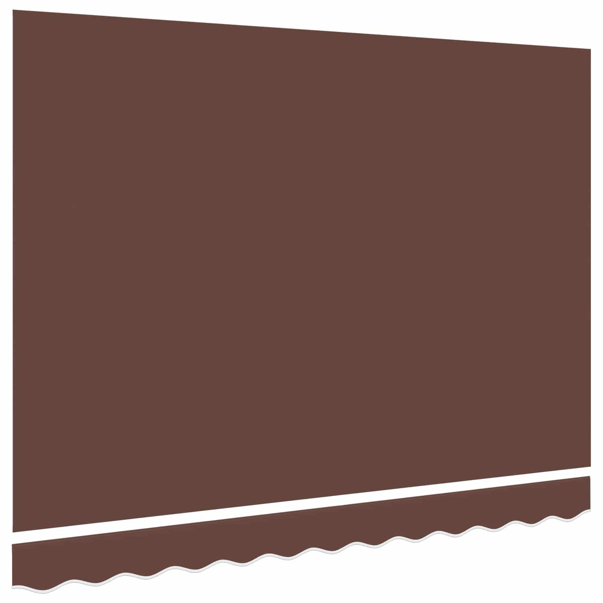 Ersatzstoff für Markise Braun 350x250 cm Polyester