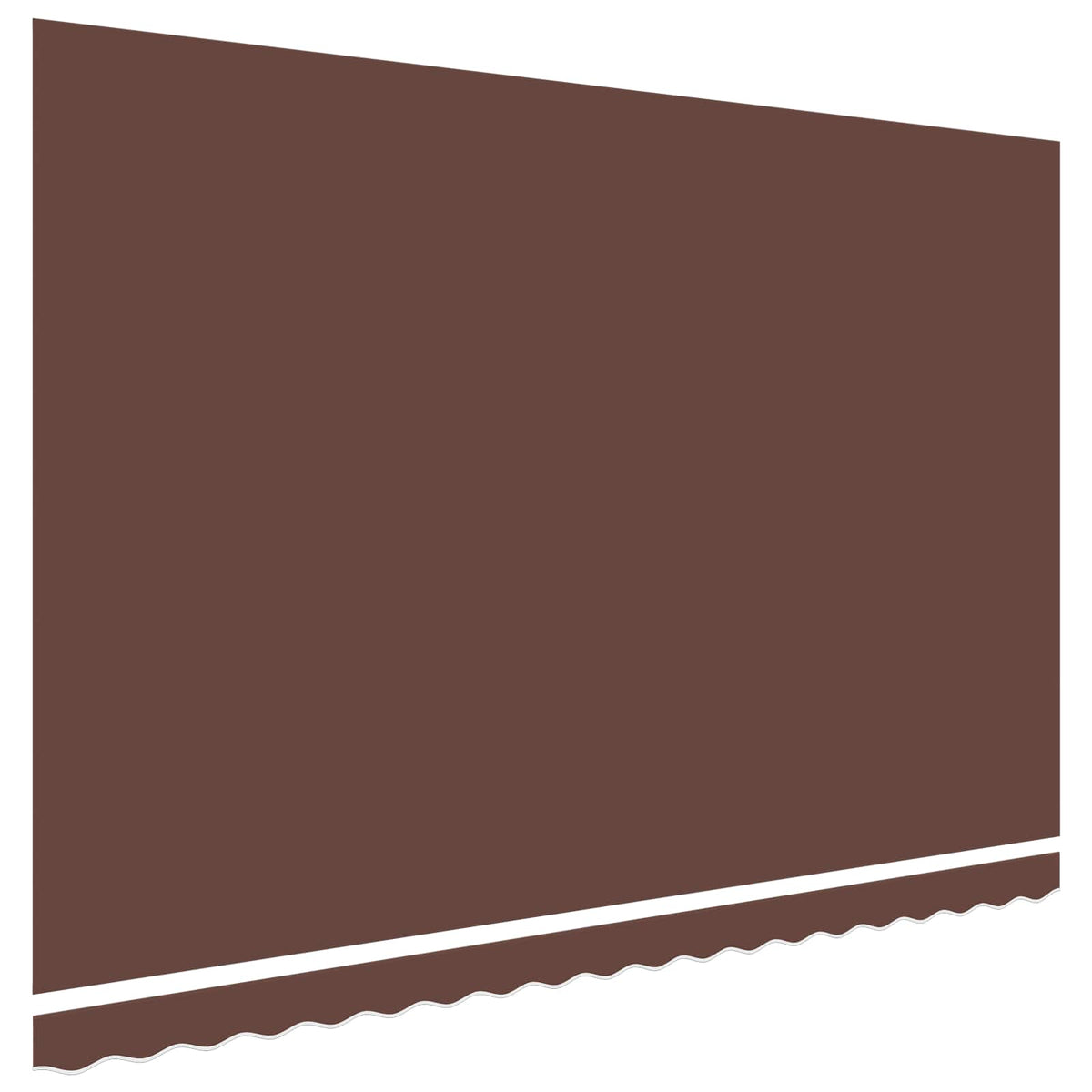Ersatzstoff für Markise Braun 500x350 cm Polyester