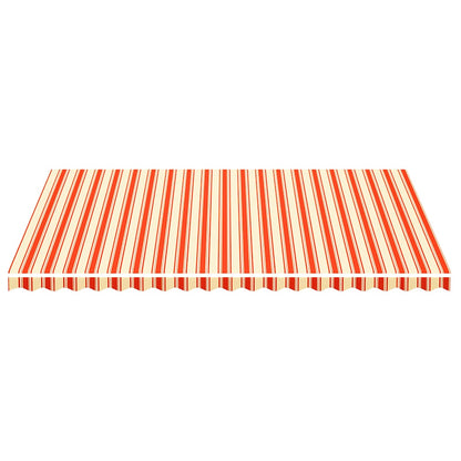Ersatzstoff für Markise Gelb und Orange 500x350 cm Polyester