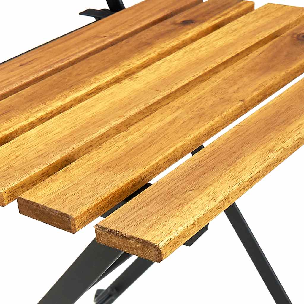 Klappbarer Bistrostuhl, 4-teilig, Massivholz Akazie