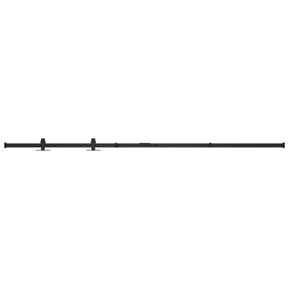 Mini Schiebetürbeschlag Set für Schranktüren Carbonstahl 183 cm