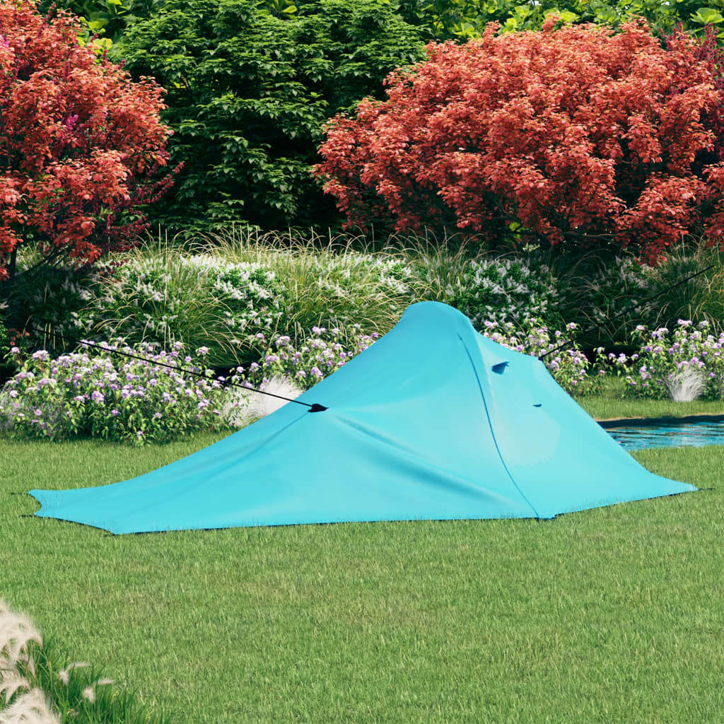 Tente de camping 317x240x100 cm bleue