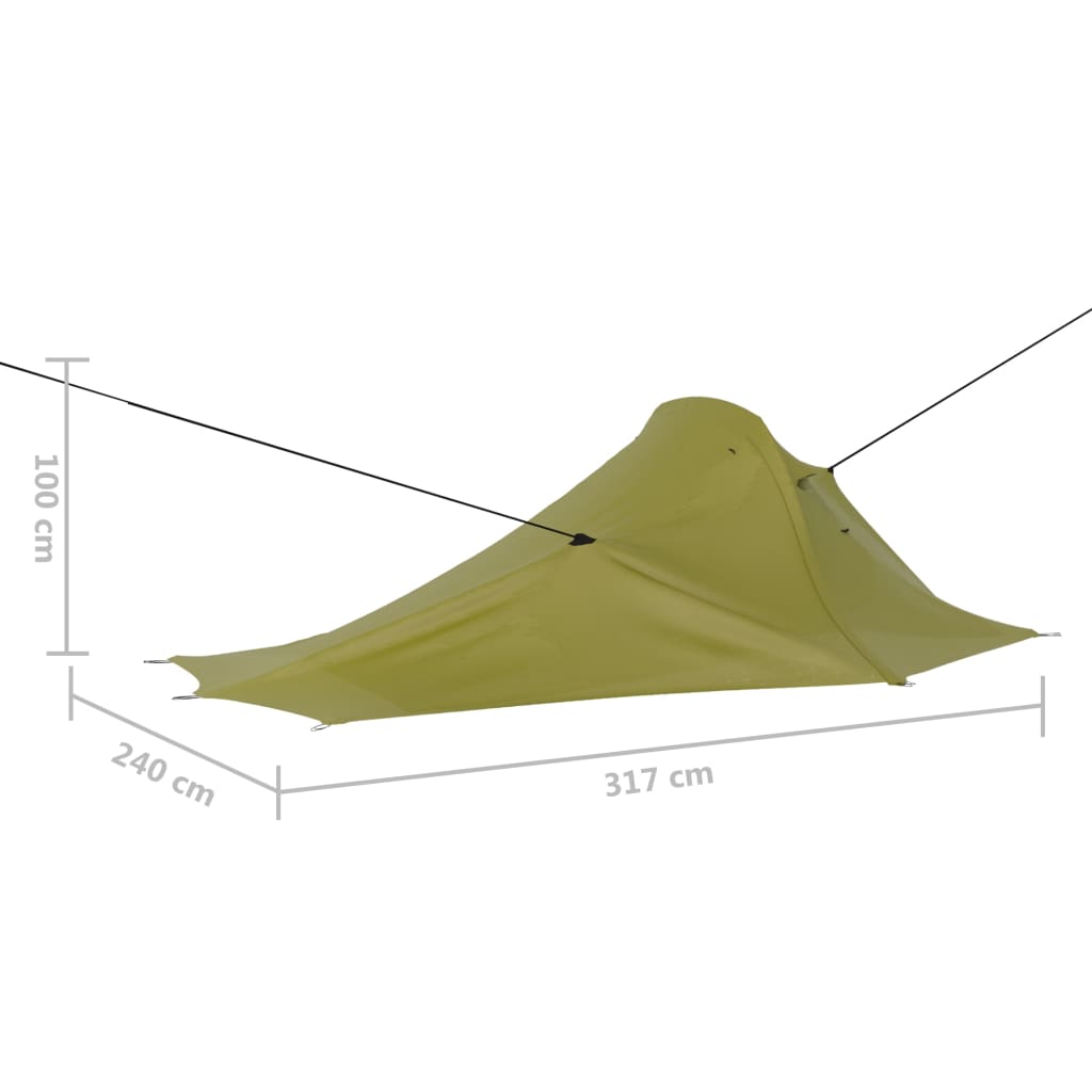 Campingzelt 317x240x100 cm Grün