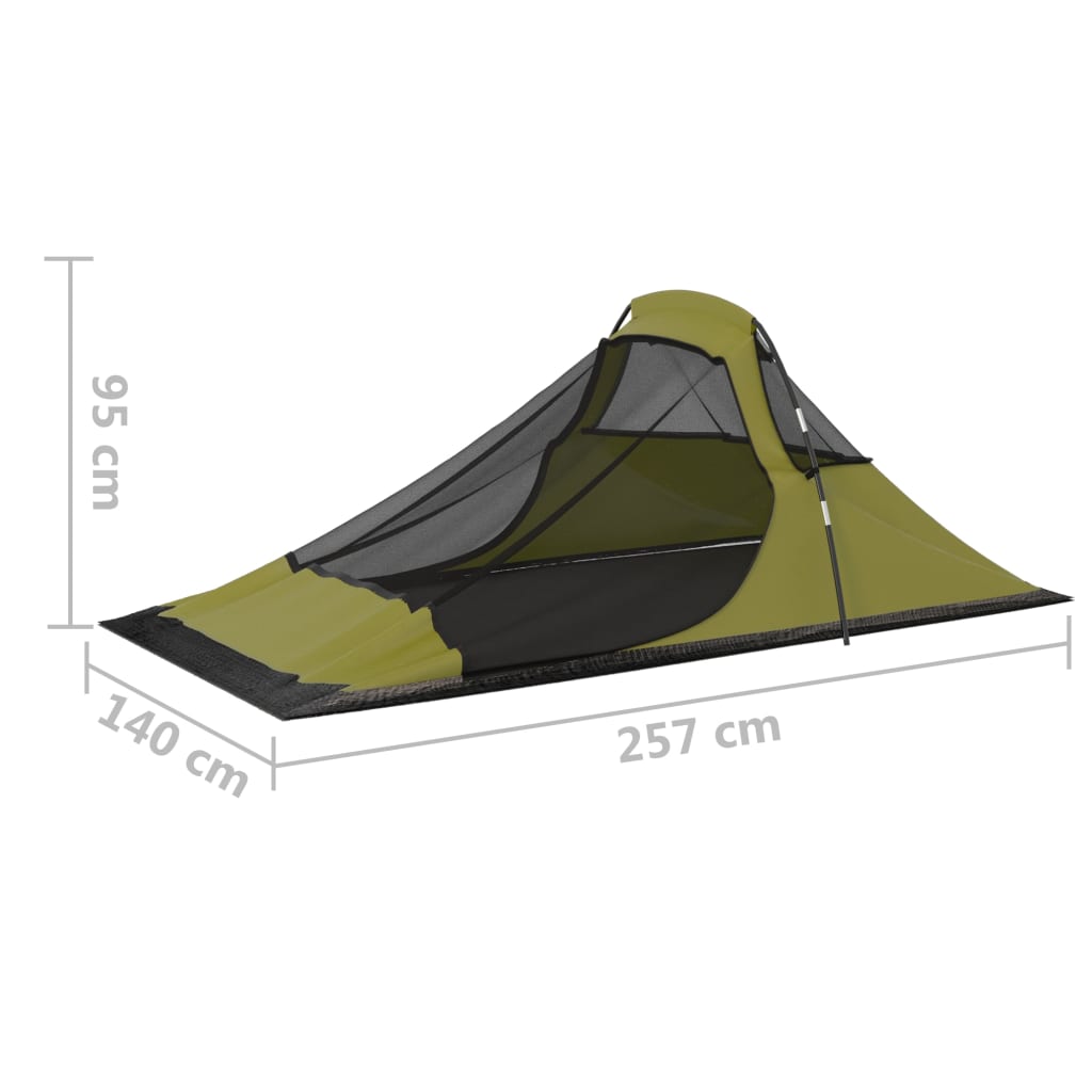 Campingzelt 317x240x100 cm Grün