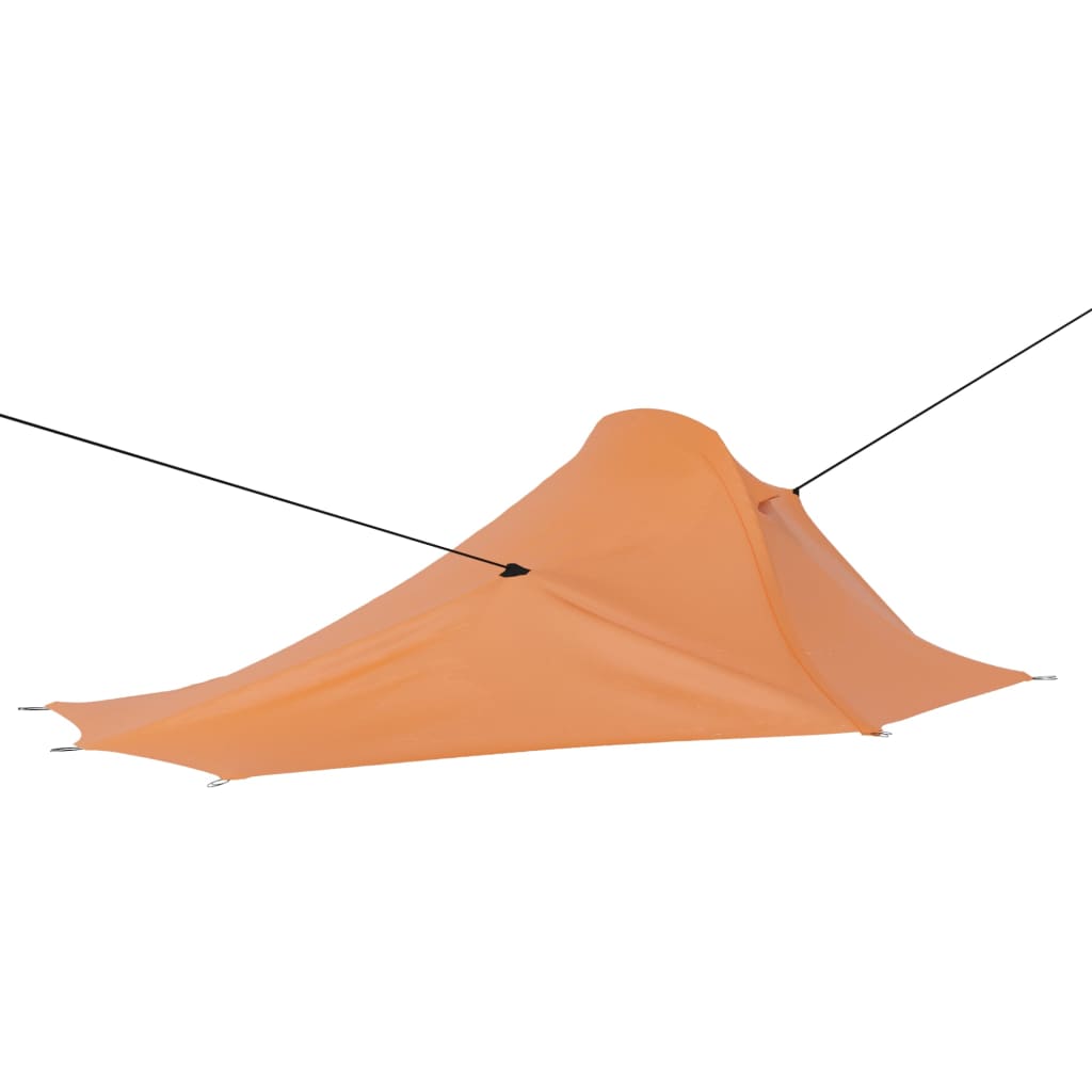 Campingzelt 317x240x100 cm Orange und Grau