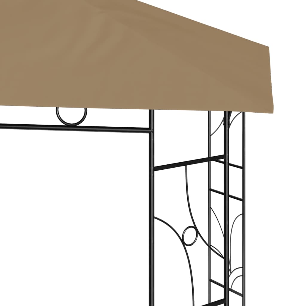 Pavillon 3x3x2,7 m Taupe 160 g/m²