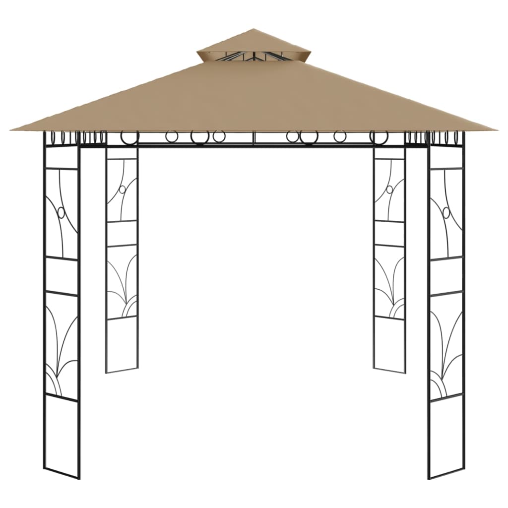 Pavillon 4x3x2,7 m Taupe 160 g/m²