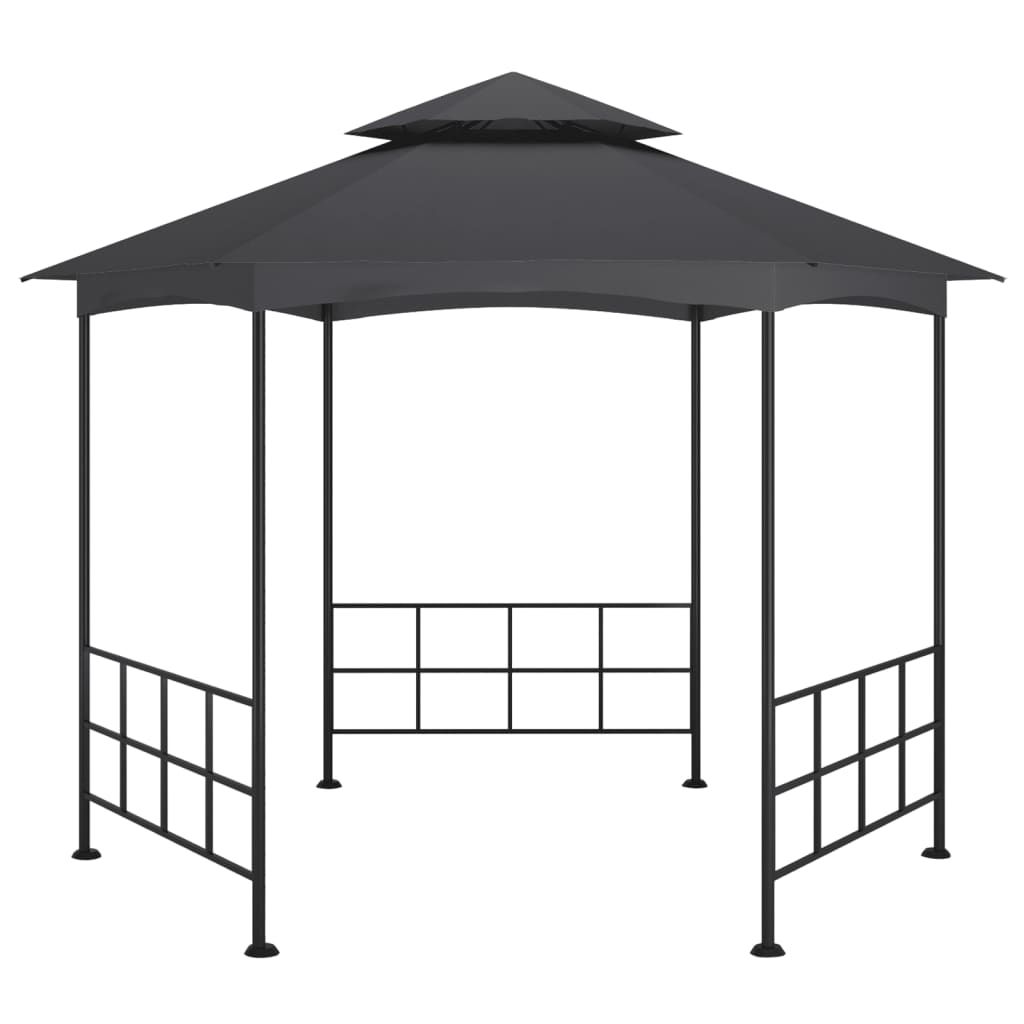 Pavillon mit Seitenwänden 3,1x2,7 m Anthrazit