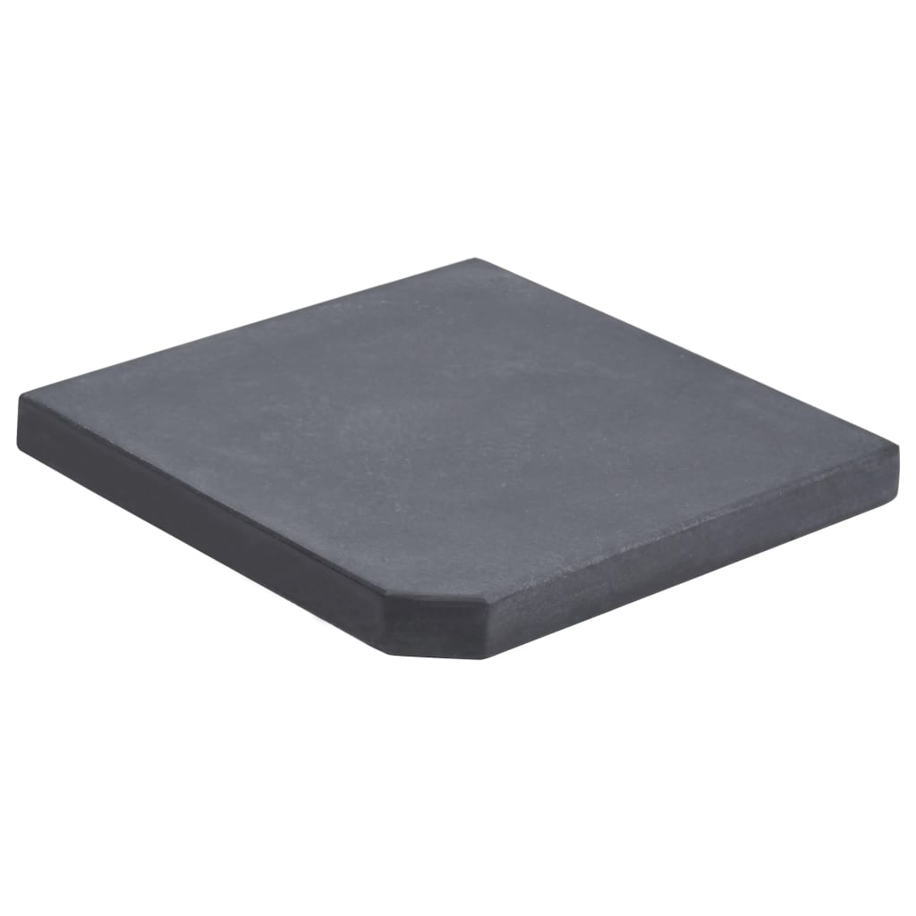 Plaque de Poids Parasol Granit Noir Carré 25kg