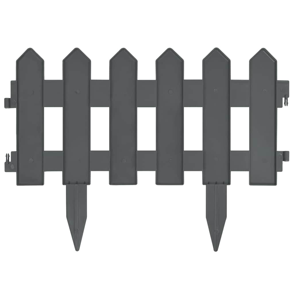 Rasenkanten 25 Stk. Anthrazit 10 m PP