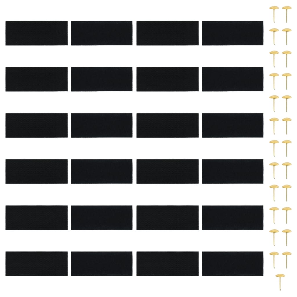 Fliegengitter-Türvorhänge 2 Stk. Magnet Schwarz 200x80 cm