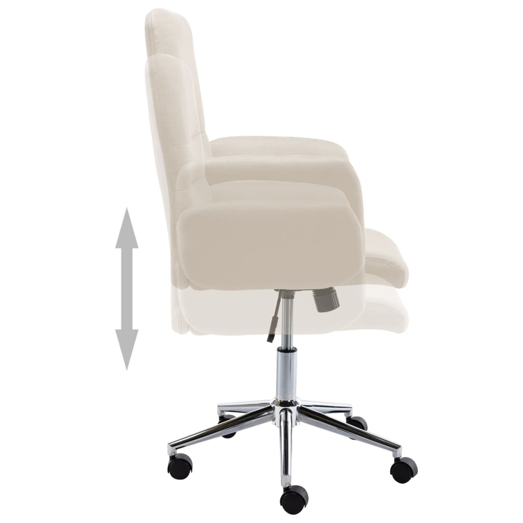 Bürostuhl Stoff Creme