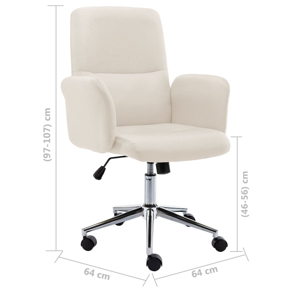 Bürostuhl Stoff Creme
