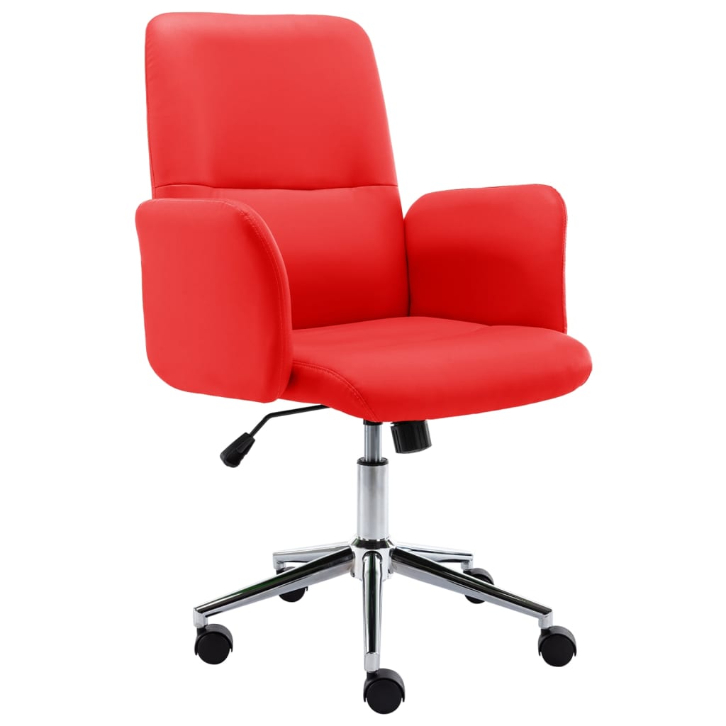 Bürostuhl Kunstleder Rot