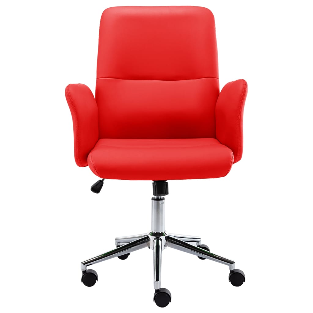 Bürostuhl Kunstleder Rot