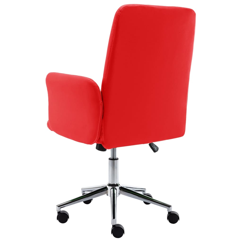 Bürostuhl Kunstleder Rot