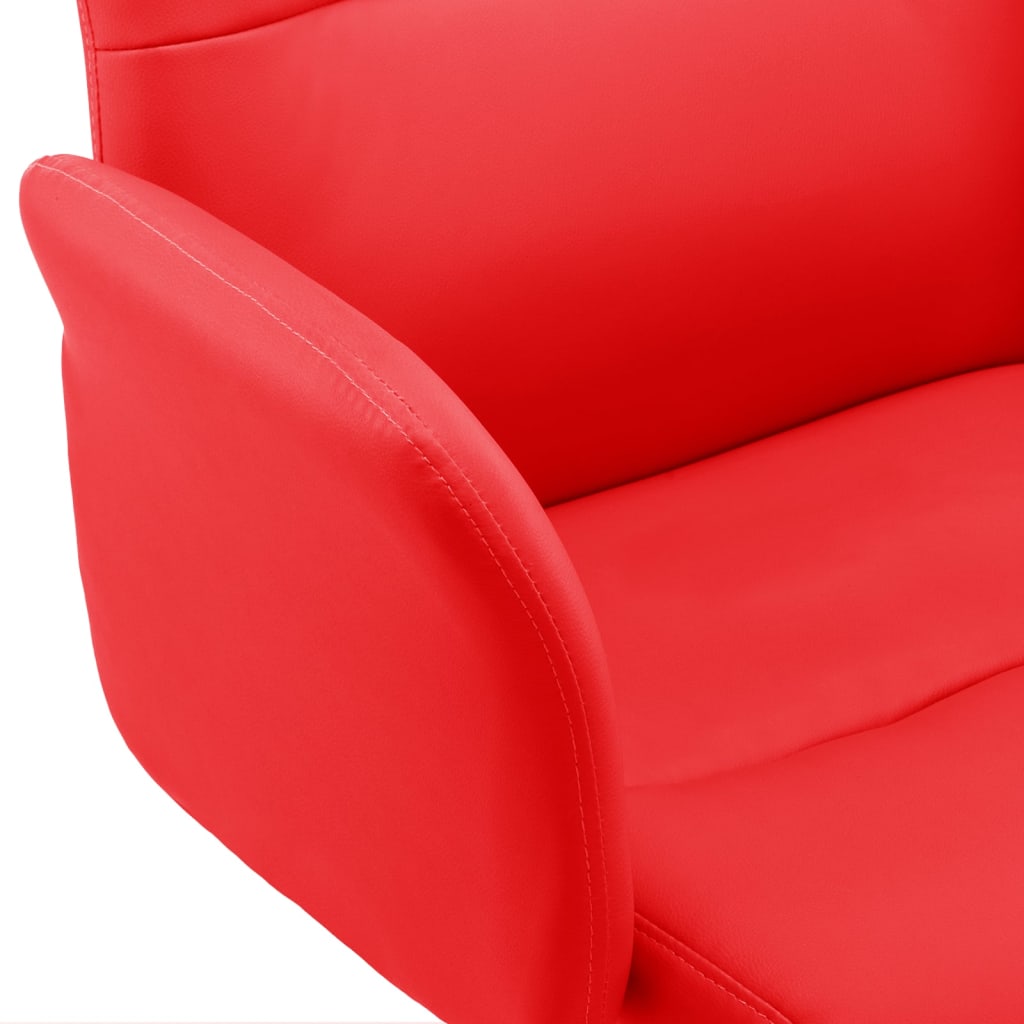 Bürostuhl Kunstleder Rot