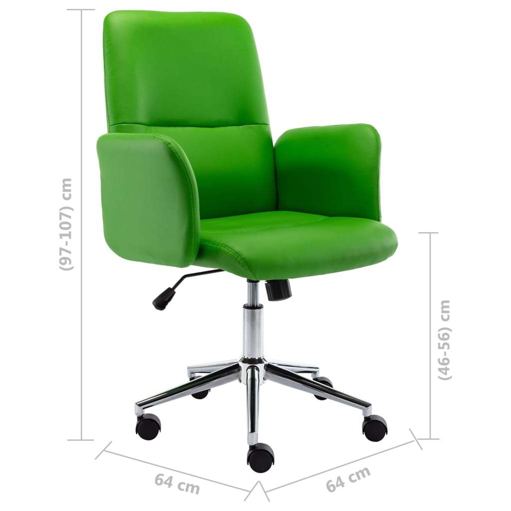 Bürostuhl Kunstleder Grün