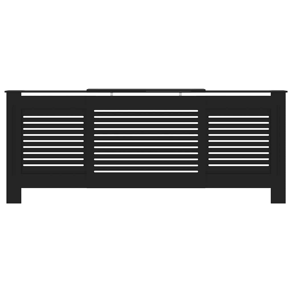 MDF Heizkörperverkleidung Schwarz 205 cm