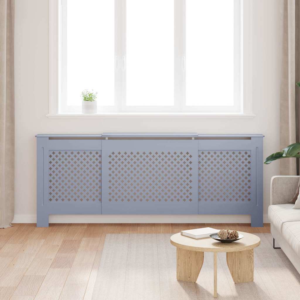 MDF Heizkörperverkleidung Grau 205 cm