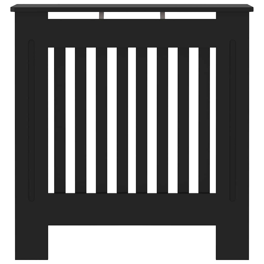 Holzwerkstoff Heizkörperverkleidung Schwarz 78 cm