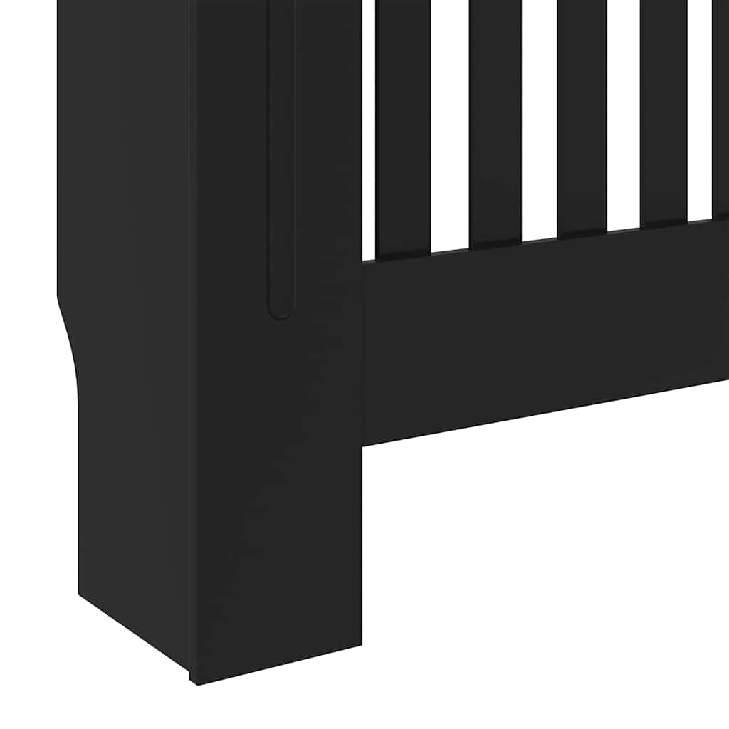 Holzwerkstoff Heizkörperverkleidung Schwarz 78 cm