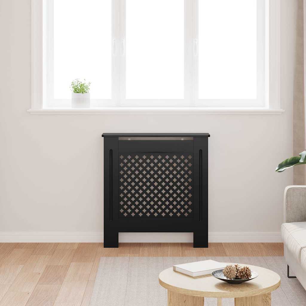 MDF Heizkörperverkleidung Schwarz 78 cm