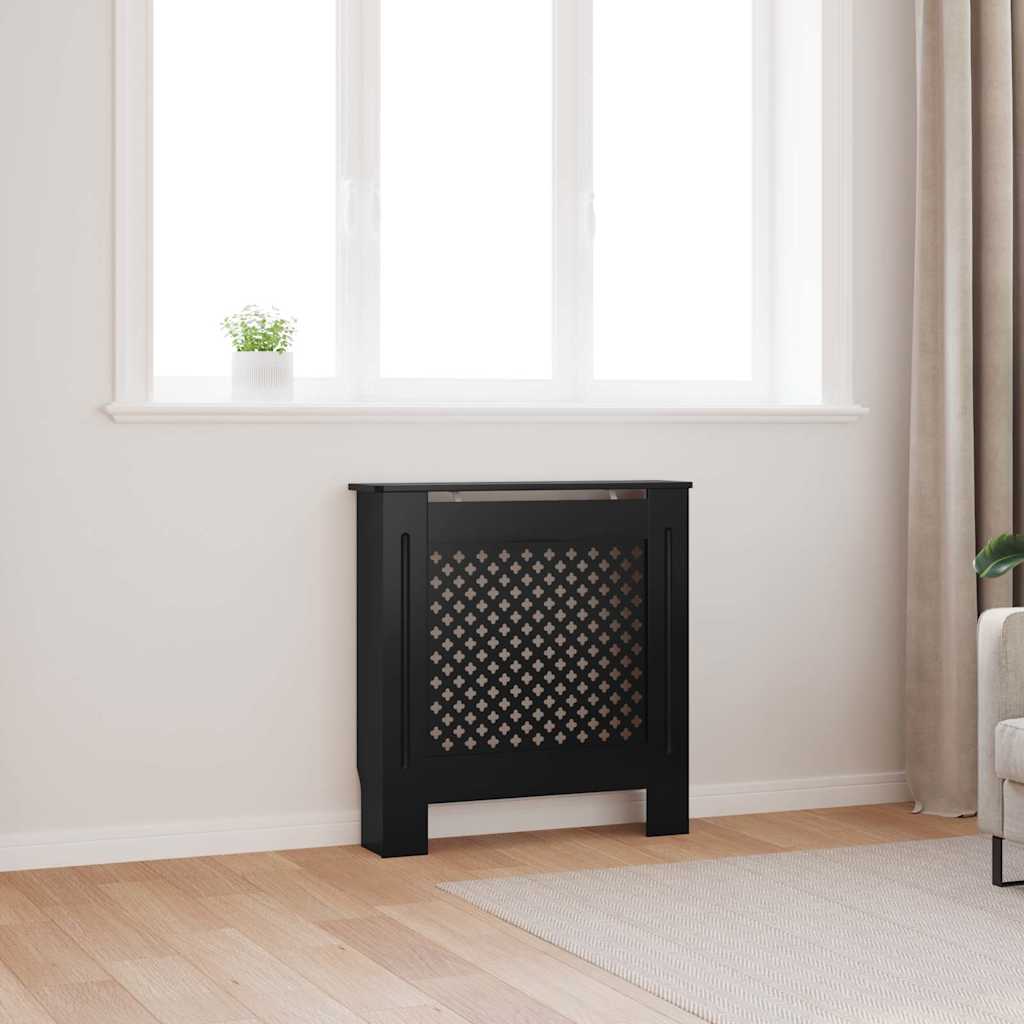 MDF Heizkörperverkleidung Schwarz 78 cm