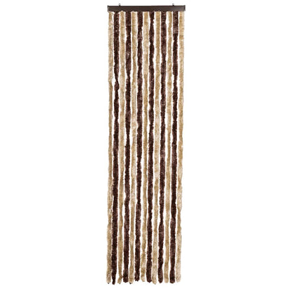 Insektenschutz-Vorhang Beige und Hellbraun 56x200 cm Chenille