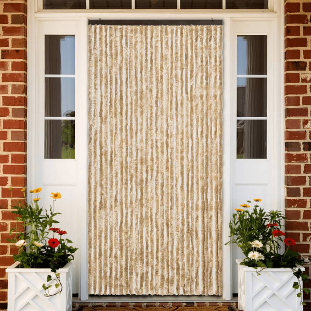 Insektenschutz-Vorhang Beige 118x220 cm Chenille
