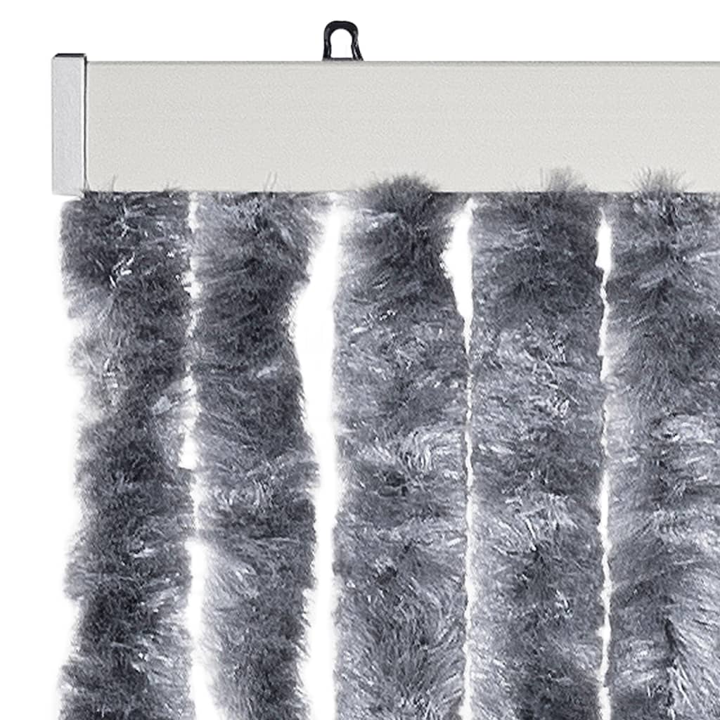 Insektenschutz-Vorhang Silbern 90x200 cm Chenille