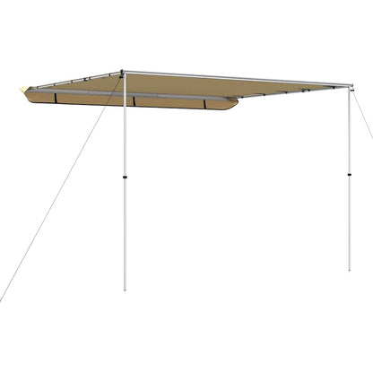 Wohnwagen-Markise 2,4x2,5x2,15 m Beige