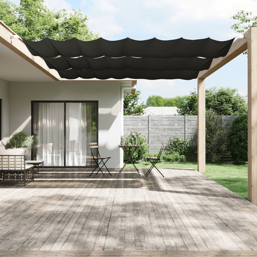 Senkrechtmarkise Anthrazit 140x420 cm Oxford-Gewebe