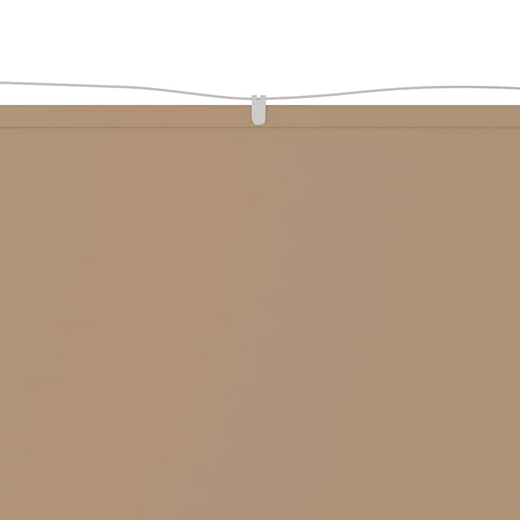 Senkrechtmarkise Taupe 140x800 cm Oxford-Gewebe