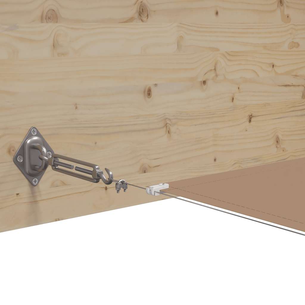 Senkrechtmarkise Taupe 140x800 cm Oxford-Gewebe