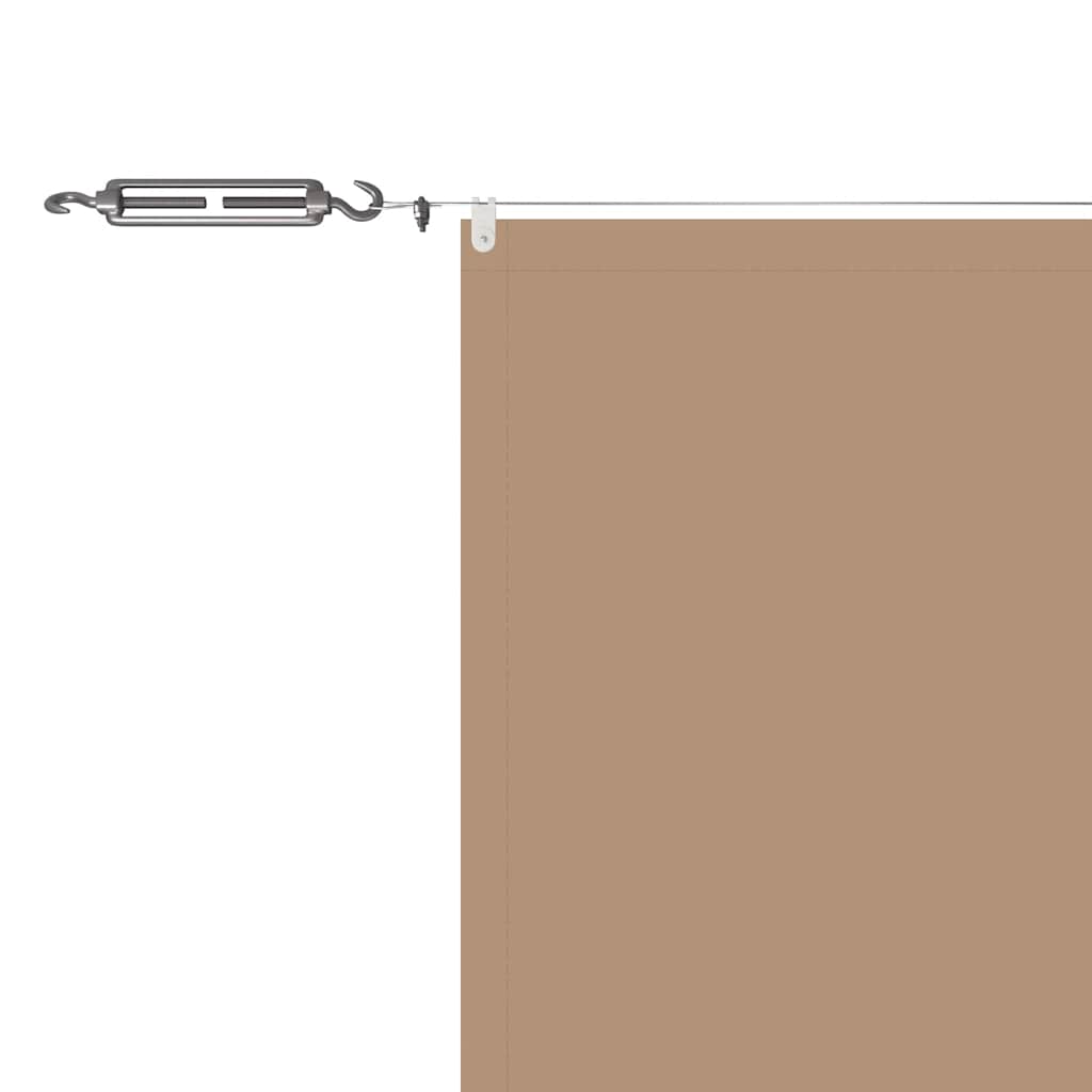 Senkrechtmarkise Taupe 140x800 cm Oxford-Gewebe