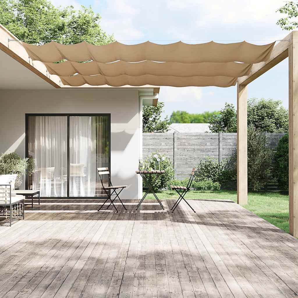Senkrechtmarkise Taupe 140x800 cm Oxford-Gewebe