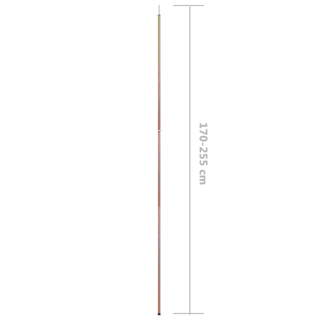 Teleskop-Zeltstange mit 170-255 cm Länge Verzinkter Stahl