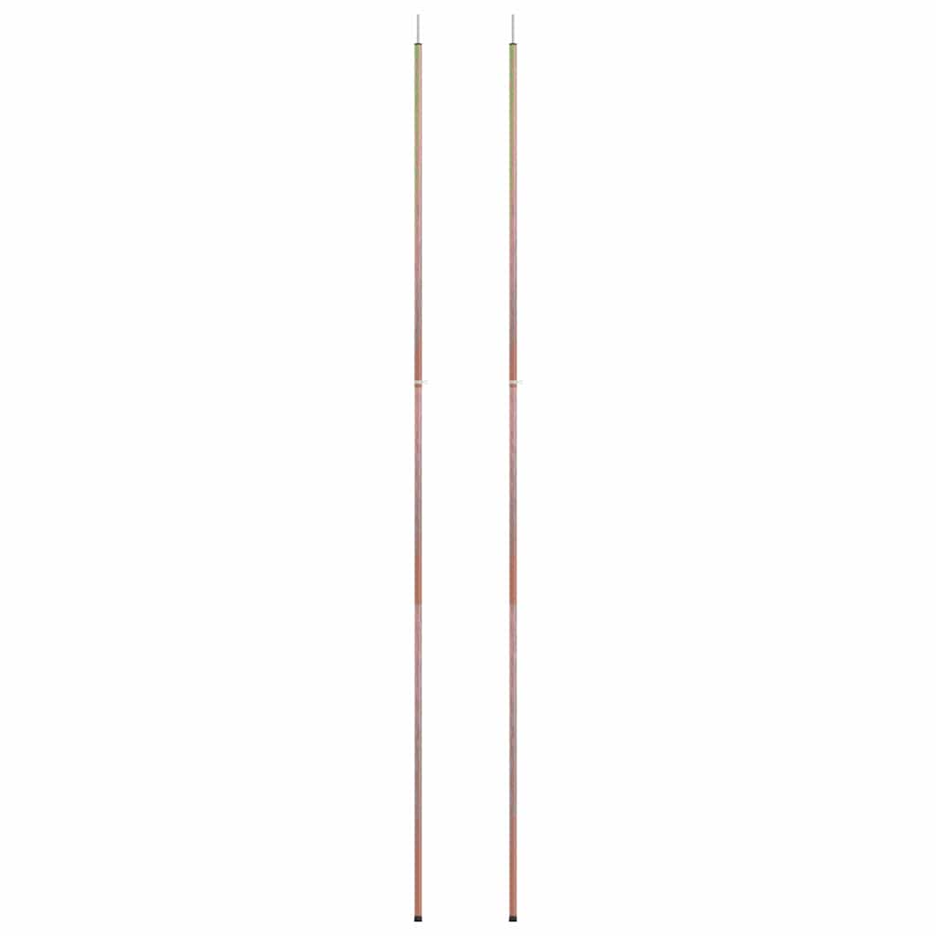 Teleskop-Zeltstangen 170-255 cm 2 Stk. Verzinkter Stahl
