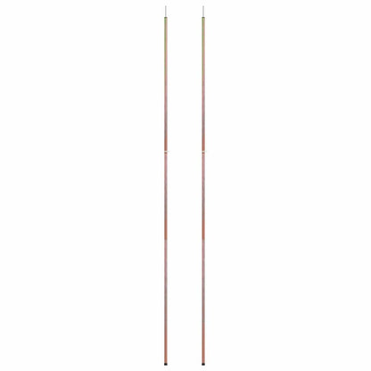 Teleskop-Zeltstangen 170-255 cm 2 Stk. Verzinkter Stahl