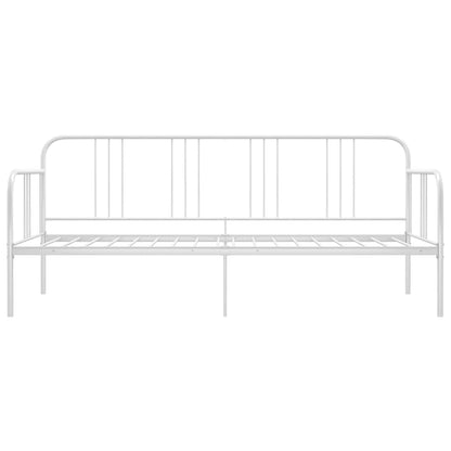 Schlafsofa Bettgestell Weiß Metall 90x200 cm