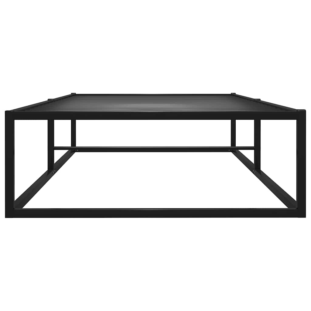 Bettgestell Schwarz Metall 100x200 cm